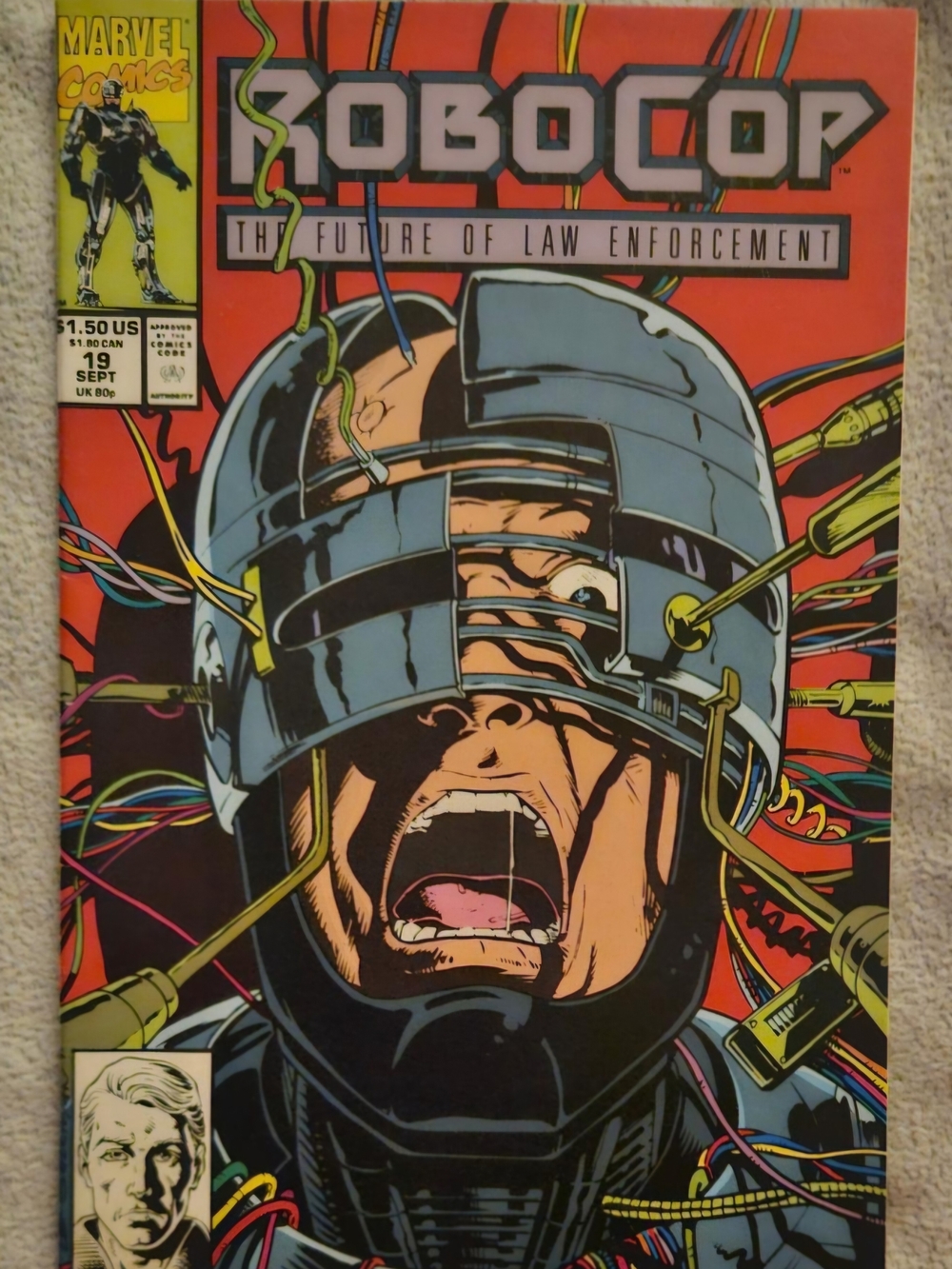 ROBOCOP MARVEL Copper Age 1991 #19 Raw Grade 9-9.4